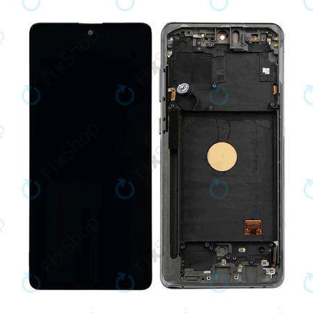 Samsung Galaxy Note 10 Lite N770F - Ecran LCD + Sticlă Tactilă + Ramă (Aura Black) TFT