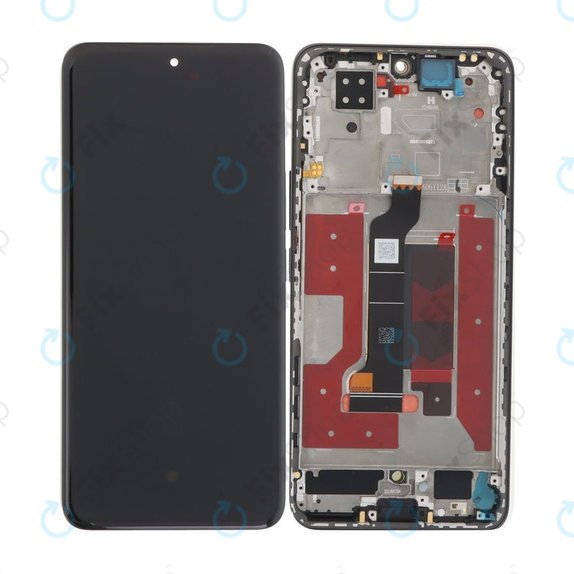Honor 200 - Ecran LCD + Sticlă Tactilă + Ramă (Black) OLED