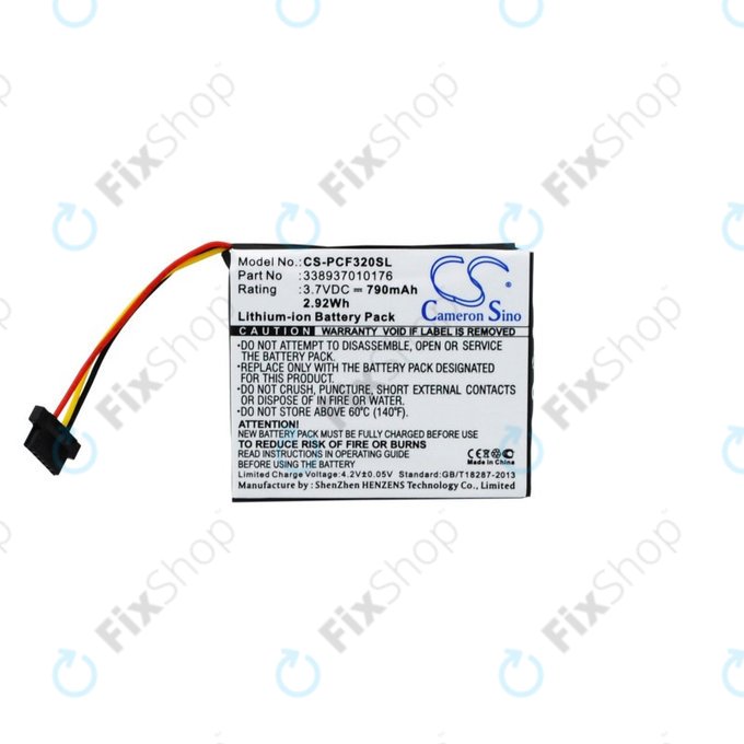 Baterie pentru Pioneer AVIC-F320BT, 790mAh, Li-Ion, 3.7V, 338937010176, HQ