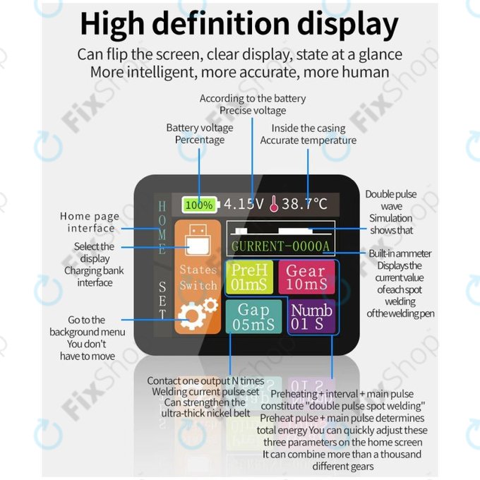 Docreate SW - Aparat Portabil de Sudura in Puncte cu Afisaj Digital (5000mAh)
