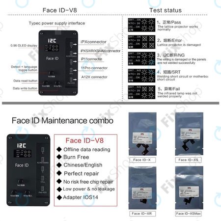 I2C Face ID - Programator pentru a repara Face ID - iPhone X, XR, XS, XS Max, 11, 11 Pro, 11 Pro Max