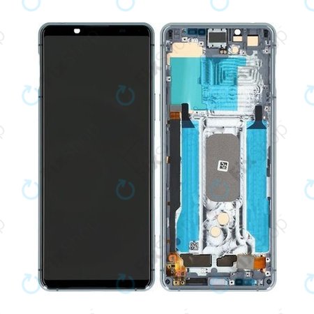 Sony Xperia 5 II - Ecran LCD + Sticlă Tactilă + Ramă (Grey) - A5024933A Genuine Service Pack