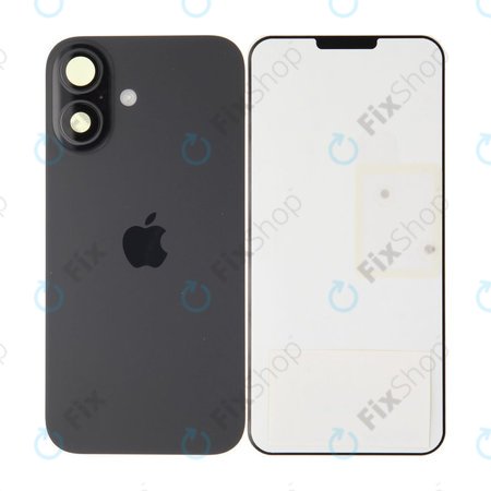 Sticlă Carcasă Spate pentru iPhone 16 | Black | 661-44801 | Genuine Apple