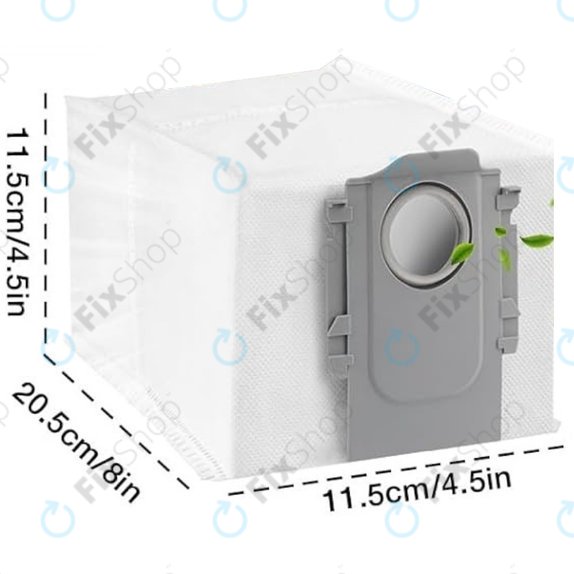 Sac de praf, 3 buc. pentru Xiaomi Roborock Qrevo Curv, Qrevo Edge, S8 MaxV Ultra, S8 Max Ultra, Saros 10, Saros 10R, QV-series