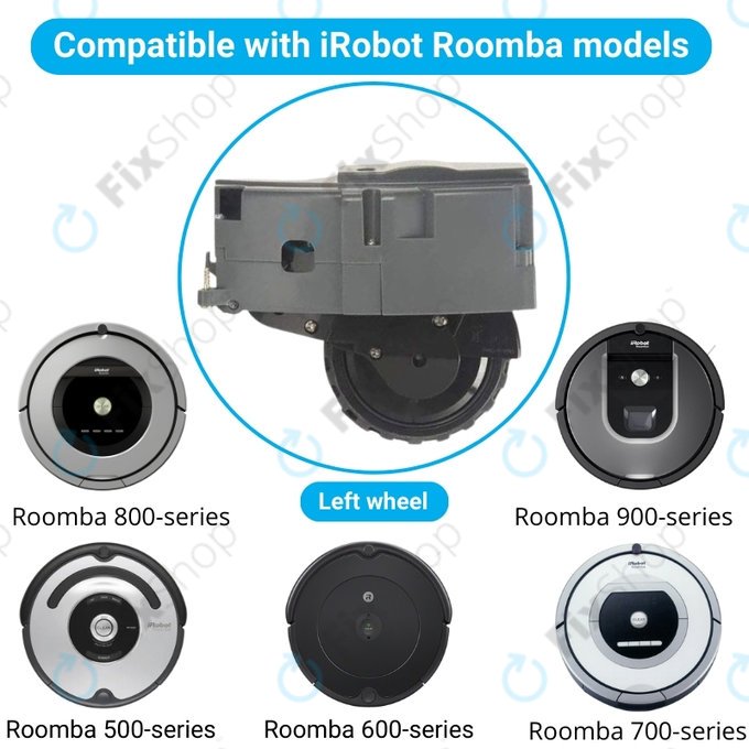 iRobot Roomba 500, 600, 700, 800, 900-series - Roată cu Motor (Stânga)