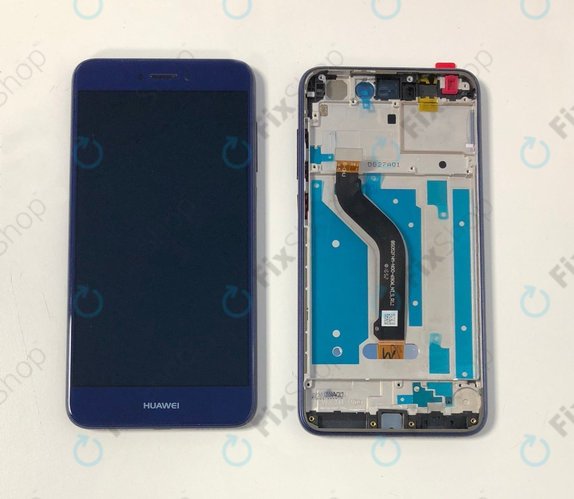 Huawei P9 lite (2017), Honor 8 Lite - Ecran LCD + Sticlă Tactilă + Ramă (Blue) TFT