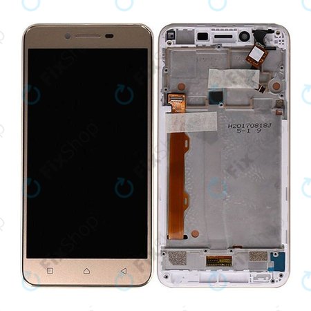 Lenovo VIBE K5 A6020a40 - Ecran LCD + Sticlă Tactilă + Ramă (Gold) TFT