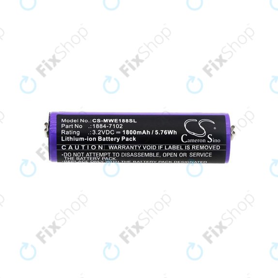 Baterie pentru Moser Ermila 1884, 1885, Wahl 1884 LI+PRO, Wahl Ermila 1884, 1885, 1800mAh, LiFePO4, 3.2V, -, HQ