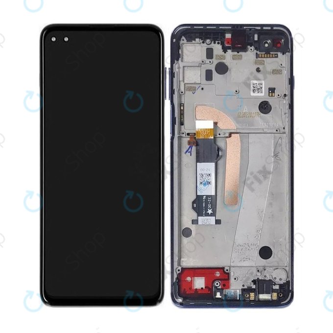 Motorola Moto G100 XT2125 - Ecran LCD + Sticlă Tactilă + Ramă (Iridescent Ocean) TFT