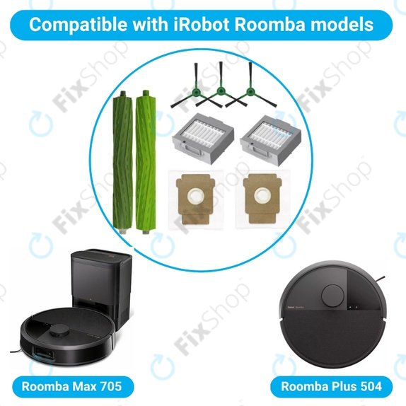 iRobot Roomba Max 705, Plus 504 - Set complet