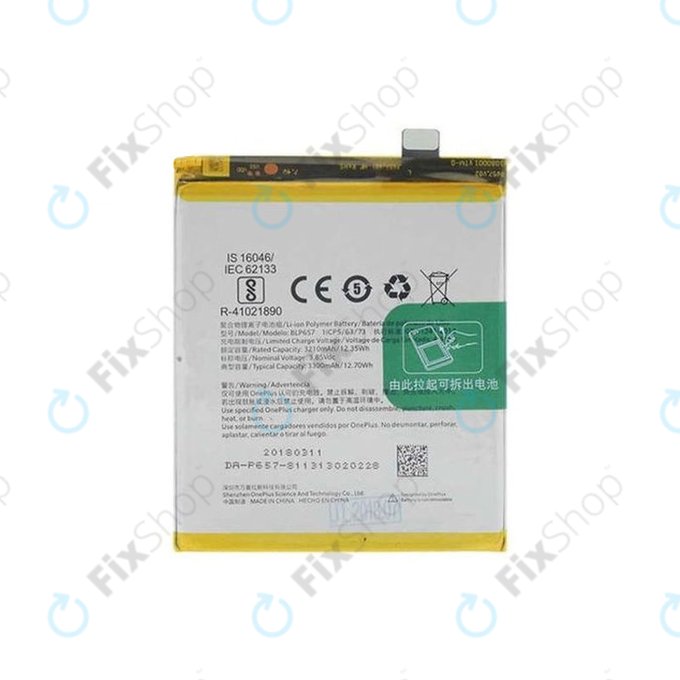 OnePlus 6 - Baterie BLP657 3300mAh