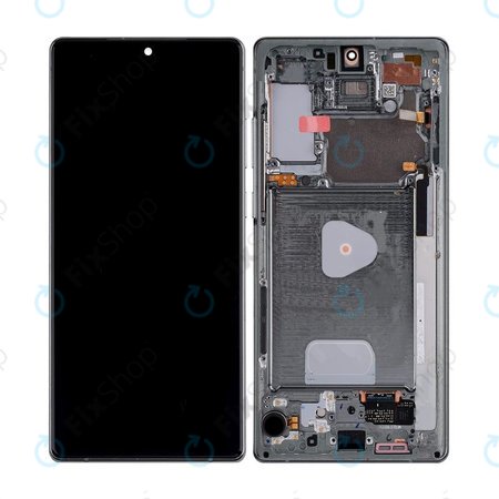 Samsung Galaxy Note 20 N980B - Ecran LCD + Sticlă Tactilă + Ramă (Black) TFT