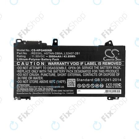 Baterie pentru HP ProBook 455, 450, 445, 440, 430 G6, 3800mAh, Li-Pol, 11.55V, RE03XL, HQ