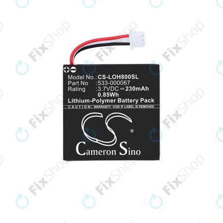 Baterie pentru Logitech H800, 230mAh, Li-Pol, 3.7V, 533-000067, HQ