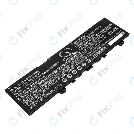 Baterie pentru Dell Inspiron 13, 7373, Vostro 13, 3100mAh, Li-Ion, 11.4V, F62G0, HQ