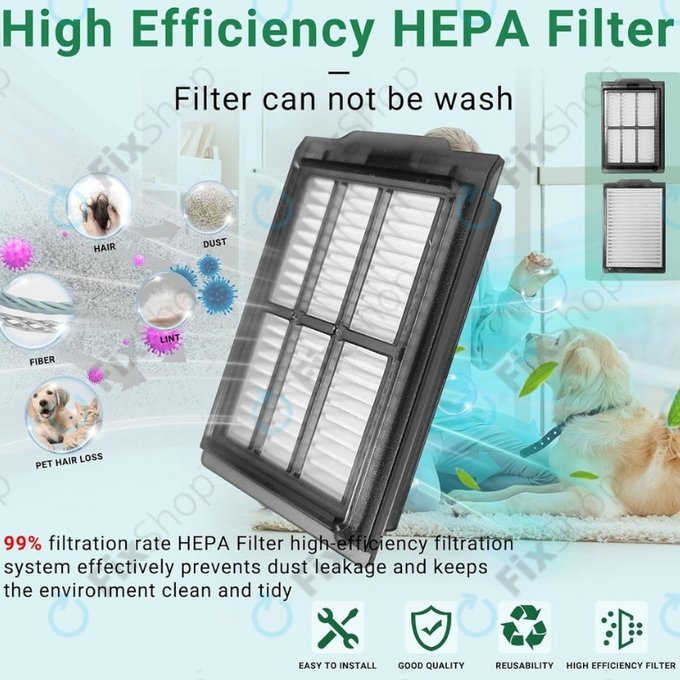 Filtru HEPA, 2 buc. pentru iRobot Roomba Plus 505, 507, 405, 4020