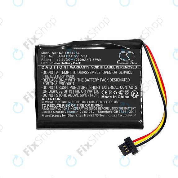 Baterie pentru TomTom Start 60, 1020mAh, Li-Ion, 3.7V, VFA, HQ