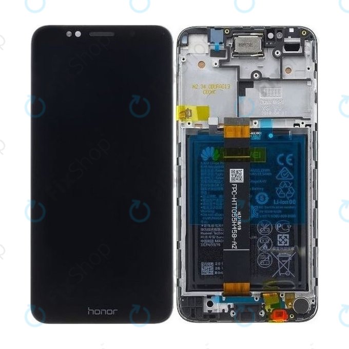 Huawei Honor 7S - Ecran LCD + Sticlă Tactilă + Ramă + Baterie (Black) - 02351XHS, 02353RJP Genuine Service Pack