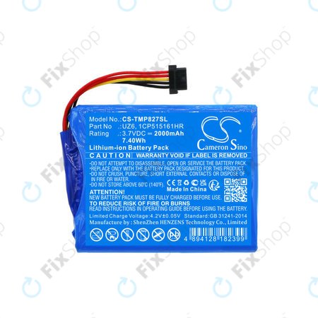 Baterie pentru TomTom Pro 8270, Pro 8275, 2000mAh, Li-Ion, 3.7V, UZ6, HQ