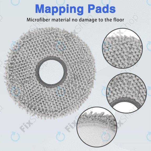 Mop, 2 buc. pentru Ecovacs Deebot T50 Omni, T50 Pro Omni, T50 Max, T50 Max Pro Omni, T30c, T30c Omni, X5 Omni, X5 Pro Omni
