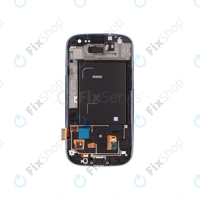 Samsung Galaxy S3 i9300 - Ecran LCD + Sticlă Tactilă + Ramă (Pebble Blue) OLED