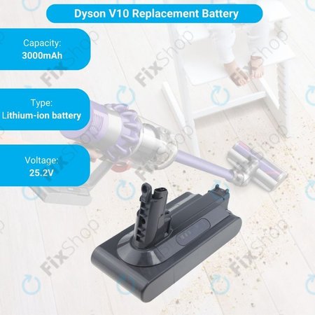 Dyson V10 - Baterie 969352-02, SV12, 206340 Li-Ion 25.2V 3000mAh HQ