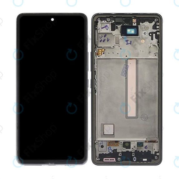 Samsung Galaxy A53 A536B - Ecran LCD + Sticlă Tactilă + Ramă (Awesome Black) TFT