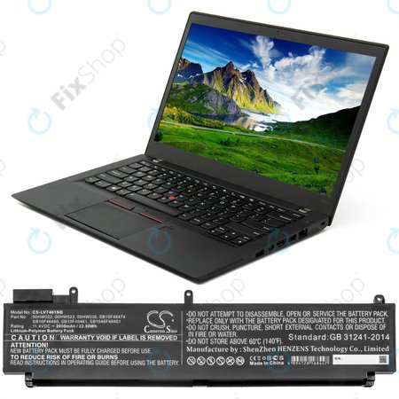 Baterie pentru Lenovo ThinkPad T460s, T470s, 2000mAh, Li-Pol, 11.4V, 00HW022, HQ
