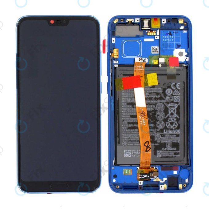 Huawei Honor 10 - Ecran LCD + Sticlă Tactilă + Ramă + Baterie (Phantom Blue) - 02351XBP Genuine Service Pack