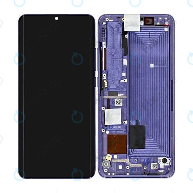 Xiaomi Mi Note 10 Lite - Ecran LCD + Sticlă Tactilă + Ramă (Nebula Purple) - 5600020F4L00 Genuine Service Pack