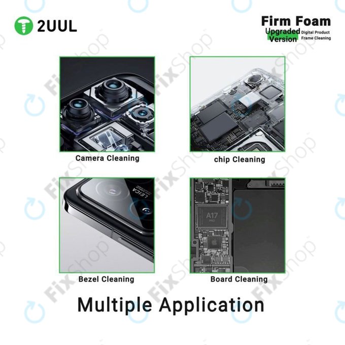 2UUL SC07 - Tamponi de curățare de mare densitate pentru cameră, cipuri și PCB (500buc)