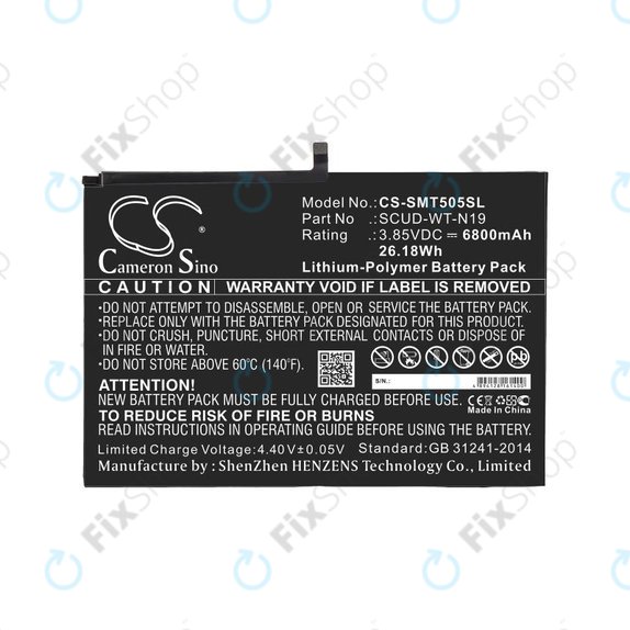 Baterie pentru Samsung Galaxy Tab A7, 6800mAh, Li-Pol, 3.85V, SCUD-WT-N19, HQ