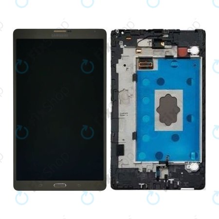 Samsung Galaxy Tab S 8.4 T700 - Ecran LCD + Sticlă Tactilă + Ramă (Titanium Bronze) - GH97-16047B Genuine Service Pack