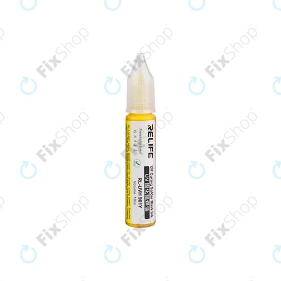 Relife RL-UVH901Y - Mască UV Rezistentă de lipit - 10ml (Galben)