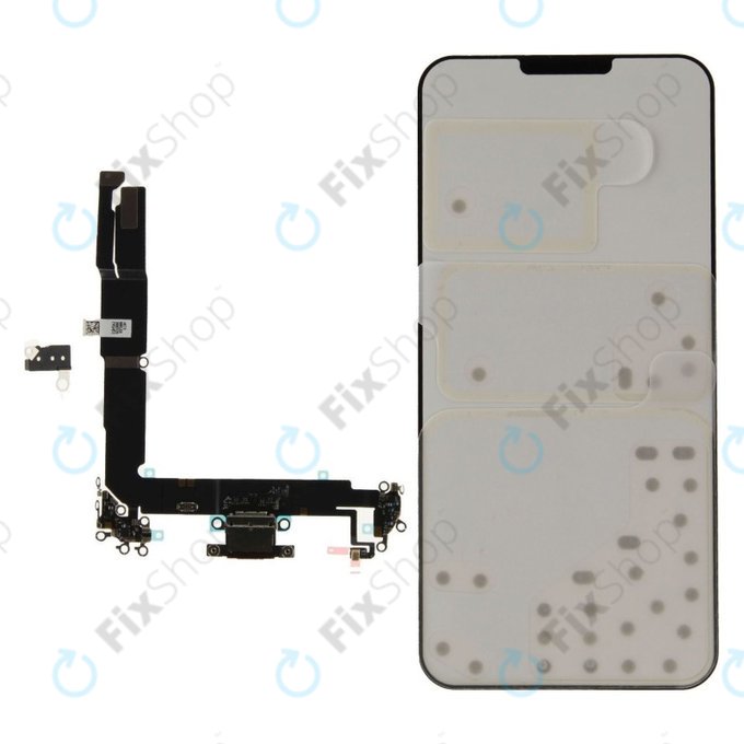Conector de Încărcare + Cablu Flex pentru iPhone 16 Plus | Black | 923-11092 | Genuine Apple