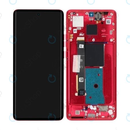 Motorola Edge 40 - Ecran LCD + Sticla Tactilă + Ramă (Viva Magenta) - 5D68C22712 Genuine Service Pack
