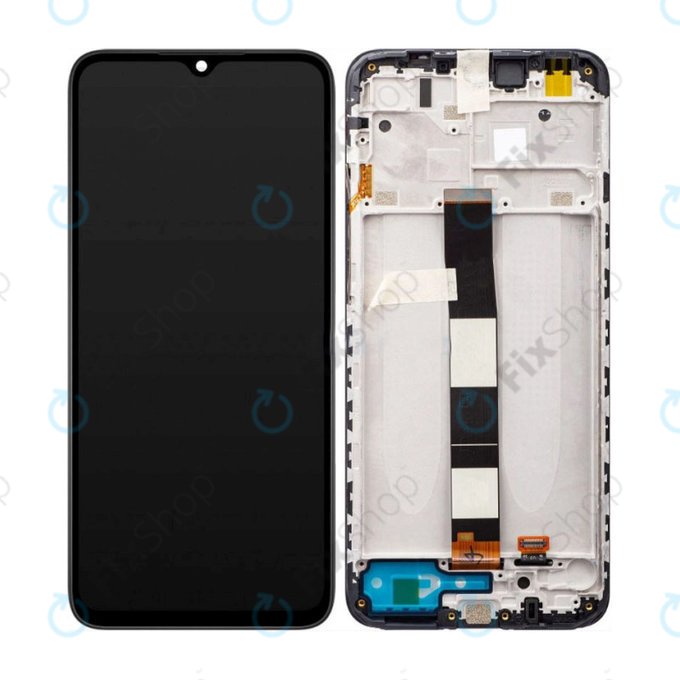 Xiaomi Redmi 10A 220233L2C 220233L2G - Ecran LCD + Sticlă Tactilă + Ramă (Black) TFT