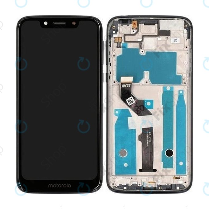 Motorola Moto G7 Play - Ecran LCD + Sticlă Tactilă + Ramă (Starry Black) - 5D68C13298 Genuine Service Pack
