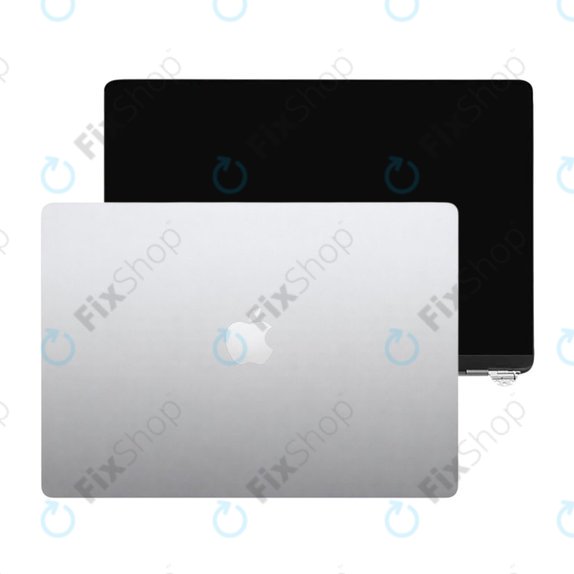 Display LCD pentru MacBook Air 13", A3113 (2024), cu sticlă frontală și capac, Silver, 661-40279, Genuine Apple