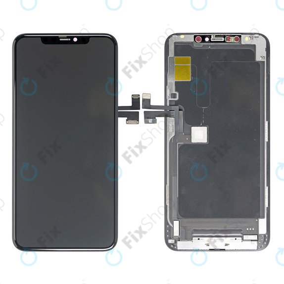 Ecran In-Cell FHD pentru iPhone 11 Pro Max, Sticlă tactilă cu ramă, FixPremium