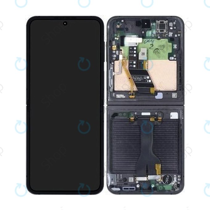 Samsung Galaxy Z Flip 6 F741B - Ecran LCD + Sticlă Tactilă + Ramă (Crafted Black) - GH82-35014E Genuine Service Pack