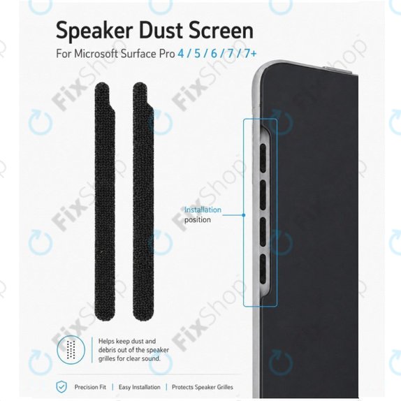 Grilă antipraf pentru difuzor pentru Microsoft Surface Pro 4/5/6/7/7+