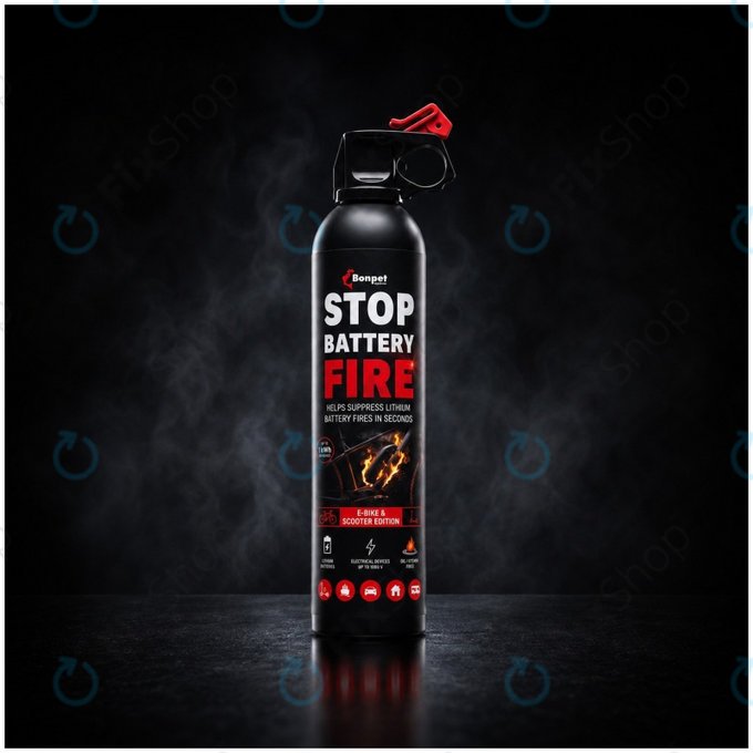 Bonpet Spray de stingere pentru baterii cu litiu, 500 ml, E-Bike & Scooter Edition