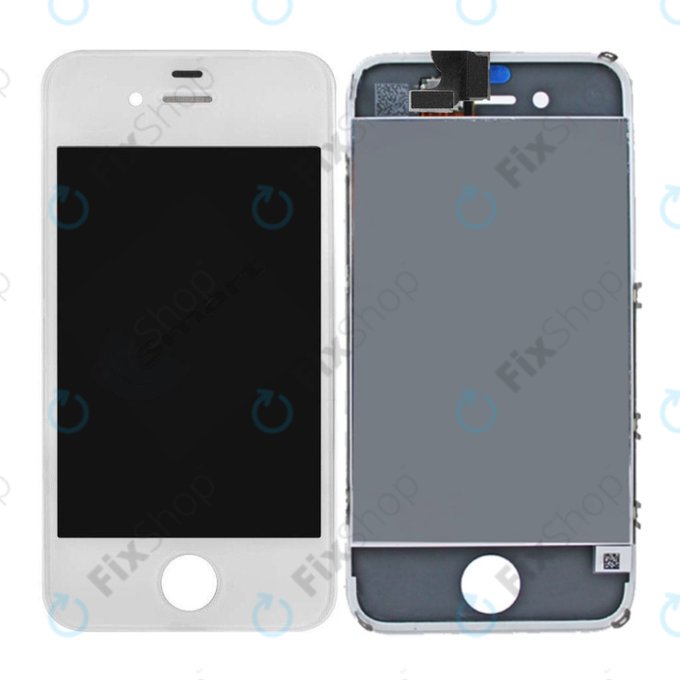 Apple iPhone 4 - Ecran LCD + Sticlă Tactilă + Ramă (White) TFT