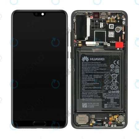 Huawei P20 Pro CLT-L29, CLT-L09 - Ecran LCD + Sticlă Tactilă + Ramă + Baterie (Black) - 02351WQK Genuine Service Pack