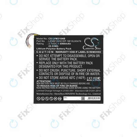 Baterie pentru Lenovo Miix 300, Miix 310, 6900mAh, Li-Pol, 3.7V, LENM1029CWP, HQ