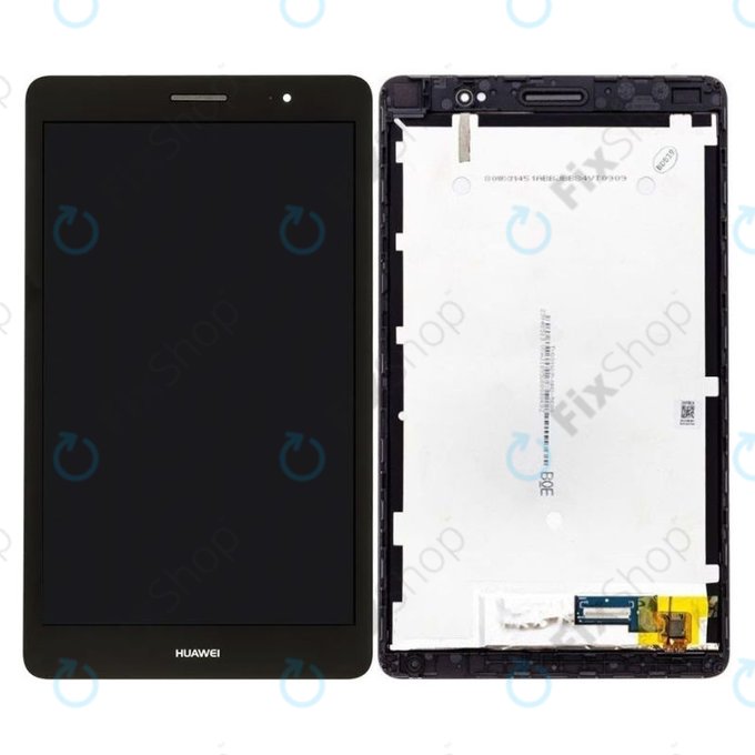 Huawei MediaPad T3 8.0 KOB-W09, KOB-L09 - Ecran LCD + Sticlă Tactilă + Ramă (Space Grey) - 02351JJF, 02351JJG Genuine Service Pack