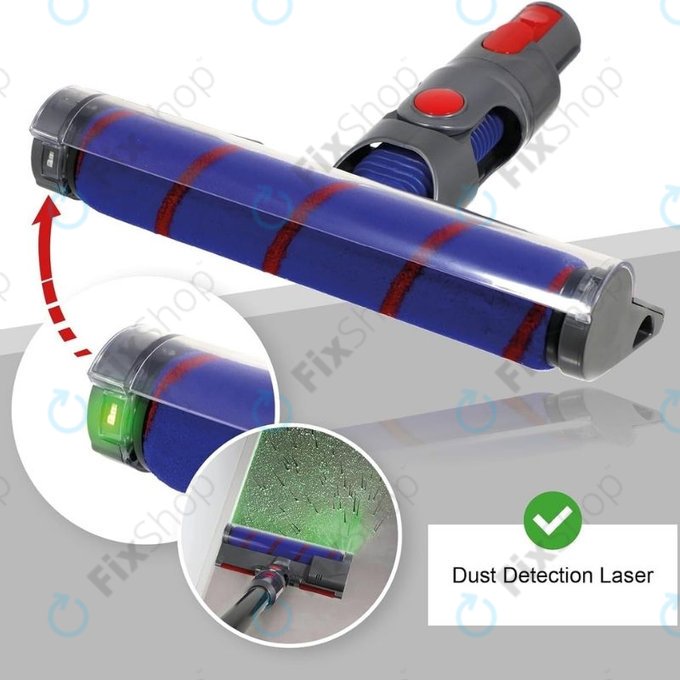 Dyson V-series, Outsize - Duză de podea cu lumină verde LED