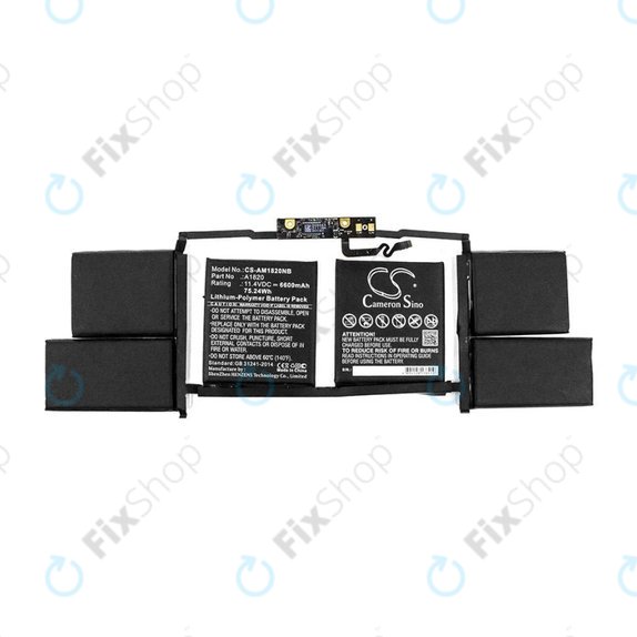 Apple MacBook Pro 15" A1707 (Late 2016 - Mid 2017) - Baterie A1820 6600mAh HQ