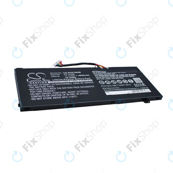 Baterie pentru Acer Aspire Vn7, V15 Nitro, Spin 3, 4600mAh, Li-Pol, 11.4V, AC14A8L, HQ